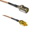 0.5 feet RG316 DVB TV Pal Male to RCA Male RF Pigtail Coaxial Cable view 1