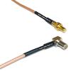 0.5 feet RG316 SMB Male to MS147 Angle Male RF Pigtail Coaxial Cable view 1