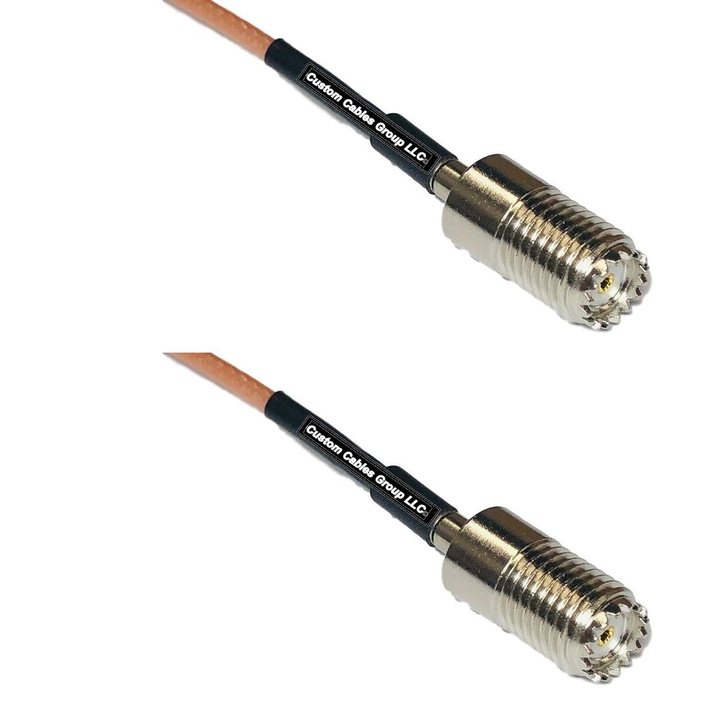 1 feet RG316 Mini UHF Female to Mini UHF Female RF Pigtail Coaxial Cable