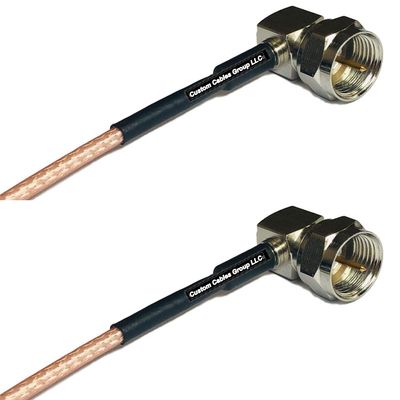 0.5 feet RG316 F Male Angle to F Male Angle RF Pigtail Coaxial Cable