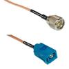 0.5 feet RG316 Mini UHF Male to Fakra Z Female RF Pigtail Coaxial Cable view 1
