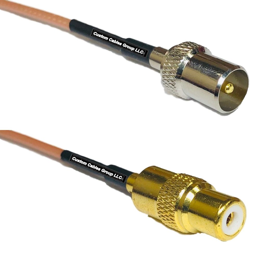 0.5 feet RG316 DVB TV Pal Male to RCA Female RF Pigtail Coaxial Cable