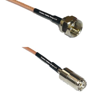 0.5 feet RG316 F Male to Mini UHF Female RF Pigtail Coaxial Cable