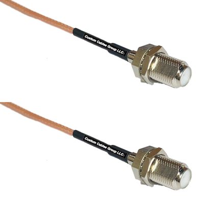 0.5 feet RG316 F Female to F Female RF Pigtail Coaxial Cable