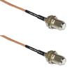 0.5 feet RG316 F Female to F Female RF Pigtail Coaxial Cable view 1