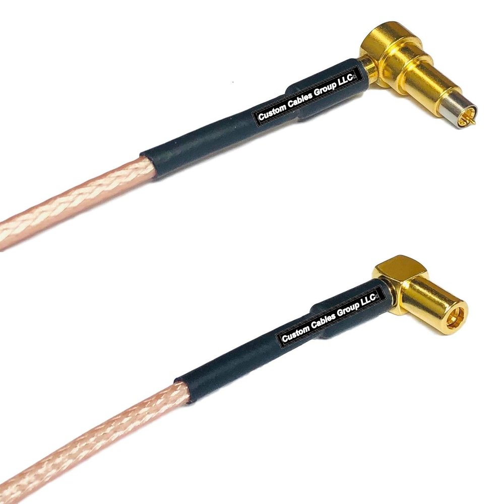 0.5 feet RG316 MS-156 Male Angle to SSMB Angle Female RF Pigtail Coaxial Cable