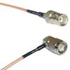 1 feet RG316 BNC Female to TNC Male Angle RF Pigtail Coaxial Cable view 1