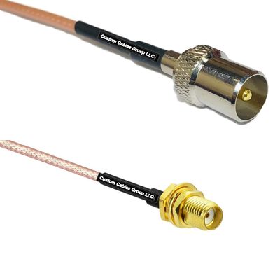 0.5 feet RG316 DVB TV Pal Male to SSMA Female RF Pigtail Coaxial Cable