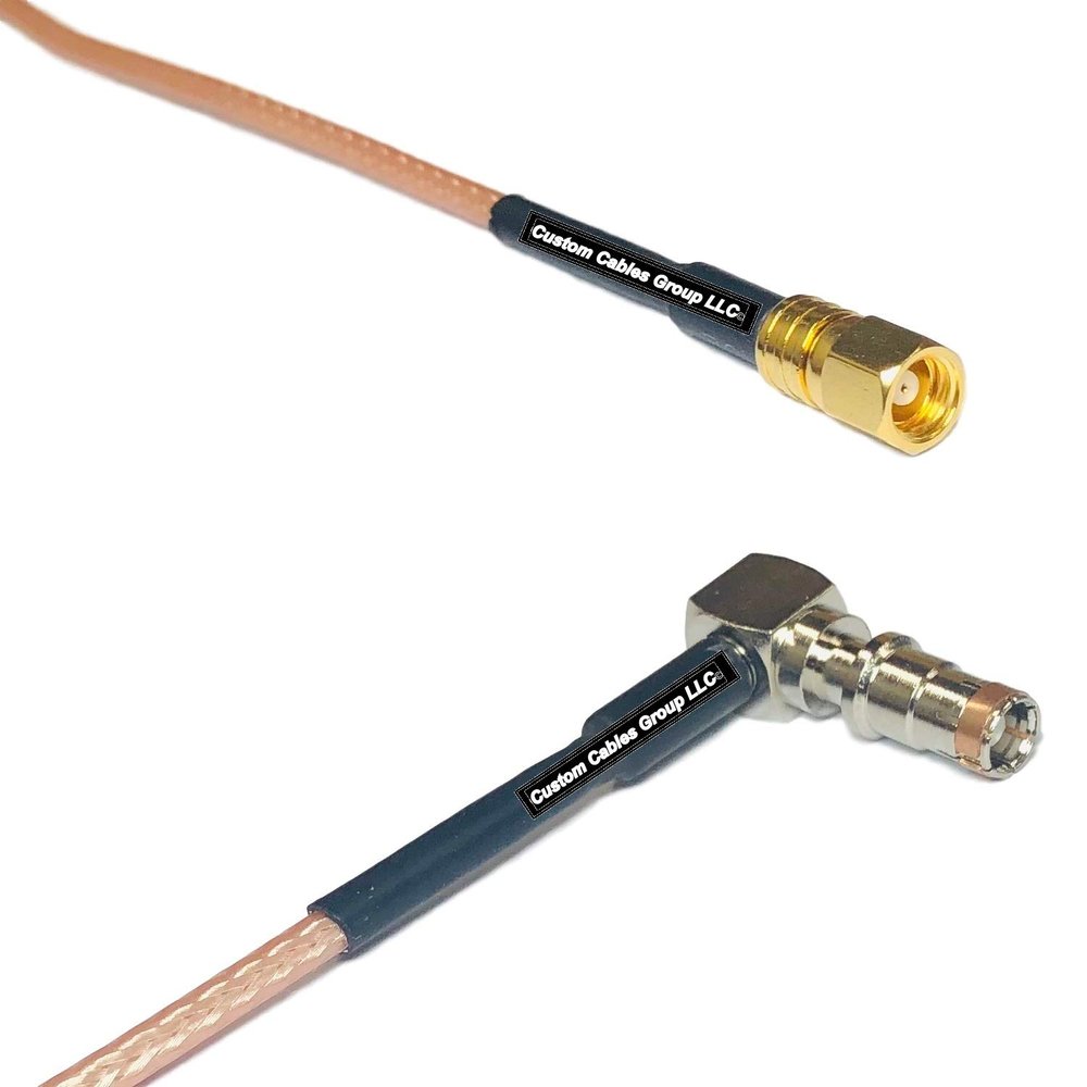 0.5 feet RG316 SMC Female to Fakra Female Angle RF Pigtail Coaxial Cable
