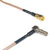 0.5 feet RG316 SMC Female to Fakra Female Angle RF Pigtail Coaxial Cable view 1