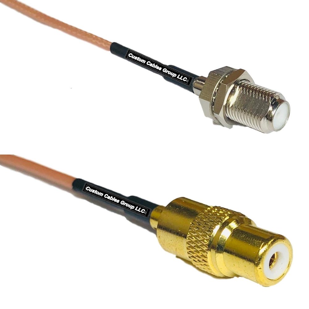 0.5 feet RG316 F Female to RCA Female RF Pigtail Coaxial Cable