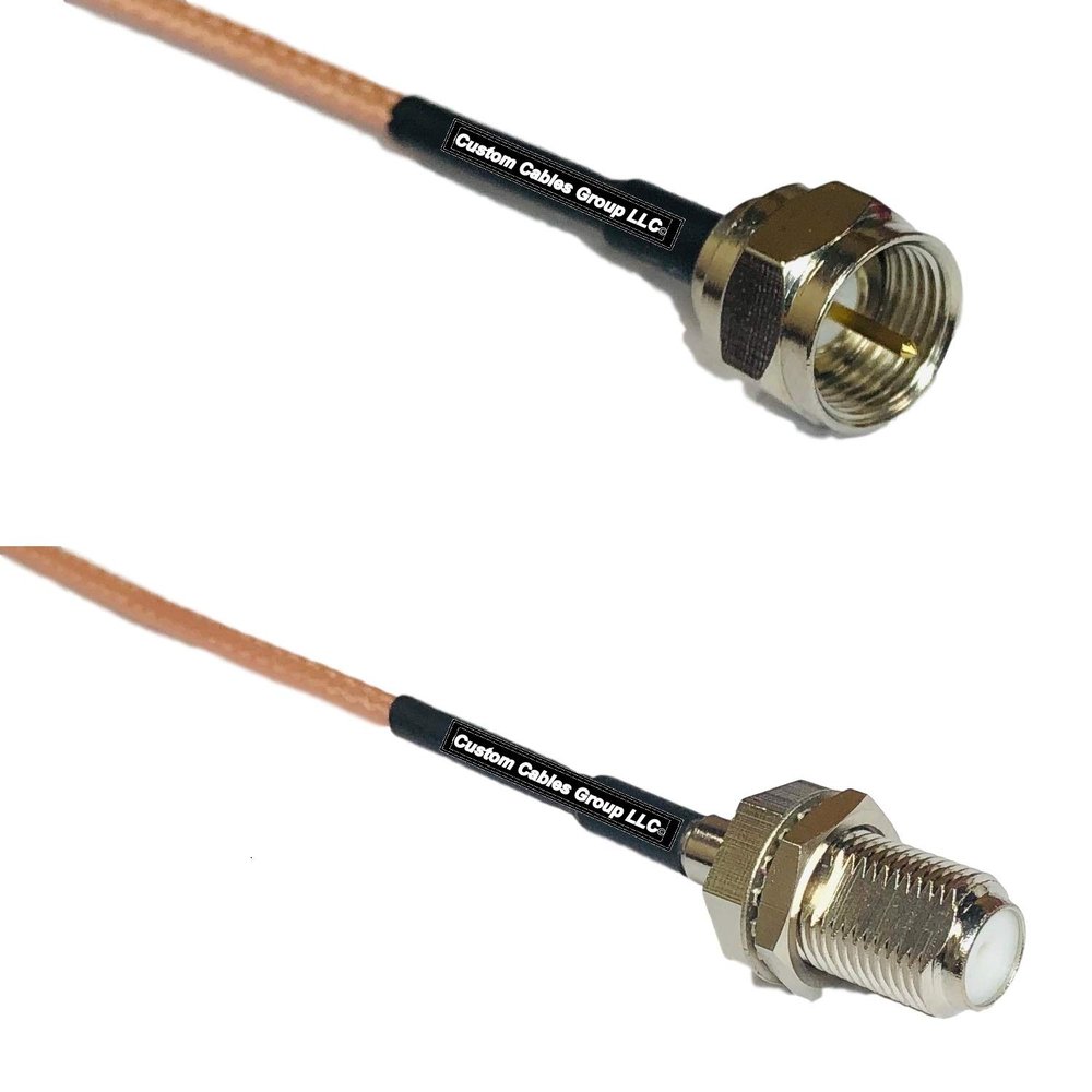 0.5 feet RG316 F Male to F Female RF Pigtail Coaxial Cable