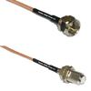 0.5 feet RG316 F Male to F Female RF Pigtail Coaxial Cable view 1