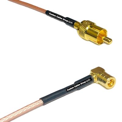 0.5 feet RG316 RCA Male to SMB Female Angle RF Pigtail Coaxial Cable