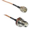 1 feet RG316 Mini UHF Male to TNC Female Bulkhead RF Pigtail Coaxial Cable view 1