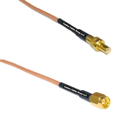 0.5 feet RG316 SMB Male to SSMA Male RF Pigtail Coaxial Cable