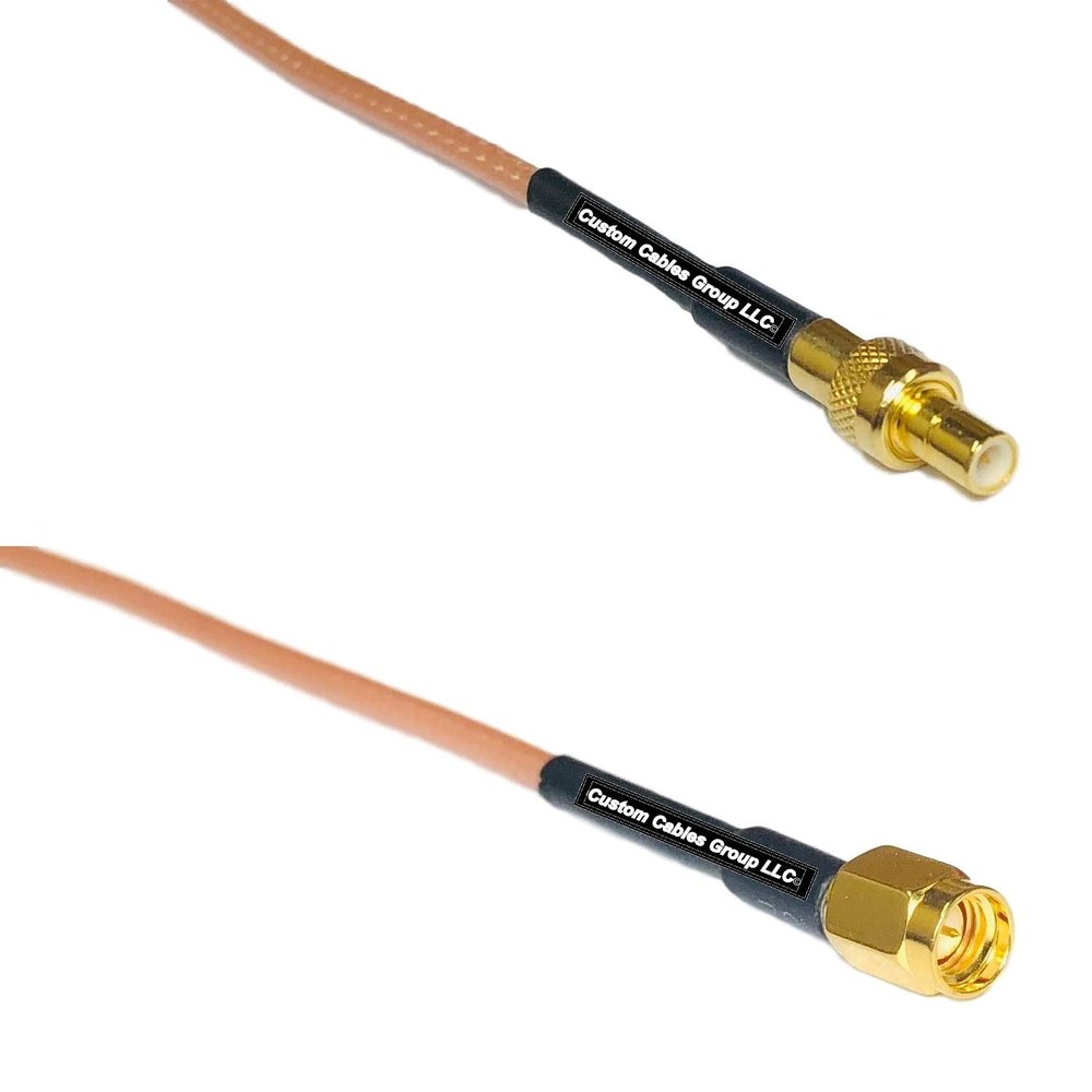 0.5 feet RG316 SMB Male to SSMA Male RF Pigtail Coaxial Cable