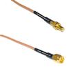 0.5 feet RG316 SMB Male to SSMA Male RF Pigtail Coaxial Cable view 1