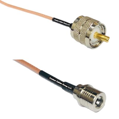 0.5 feet RG316 PL259 UHF Male to QMA Male RF Pigtail Coaxial Cable