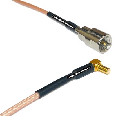 1 feet RG316 FME Male to SSMB Male Angle RF Pigtail Coaxial Cable
