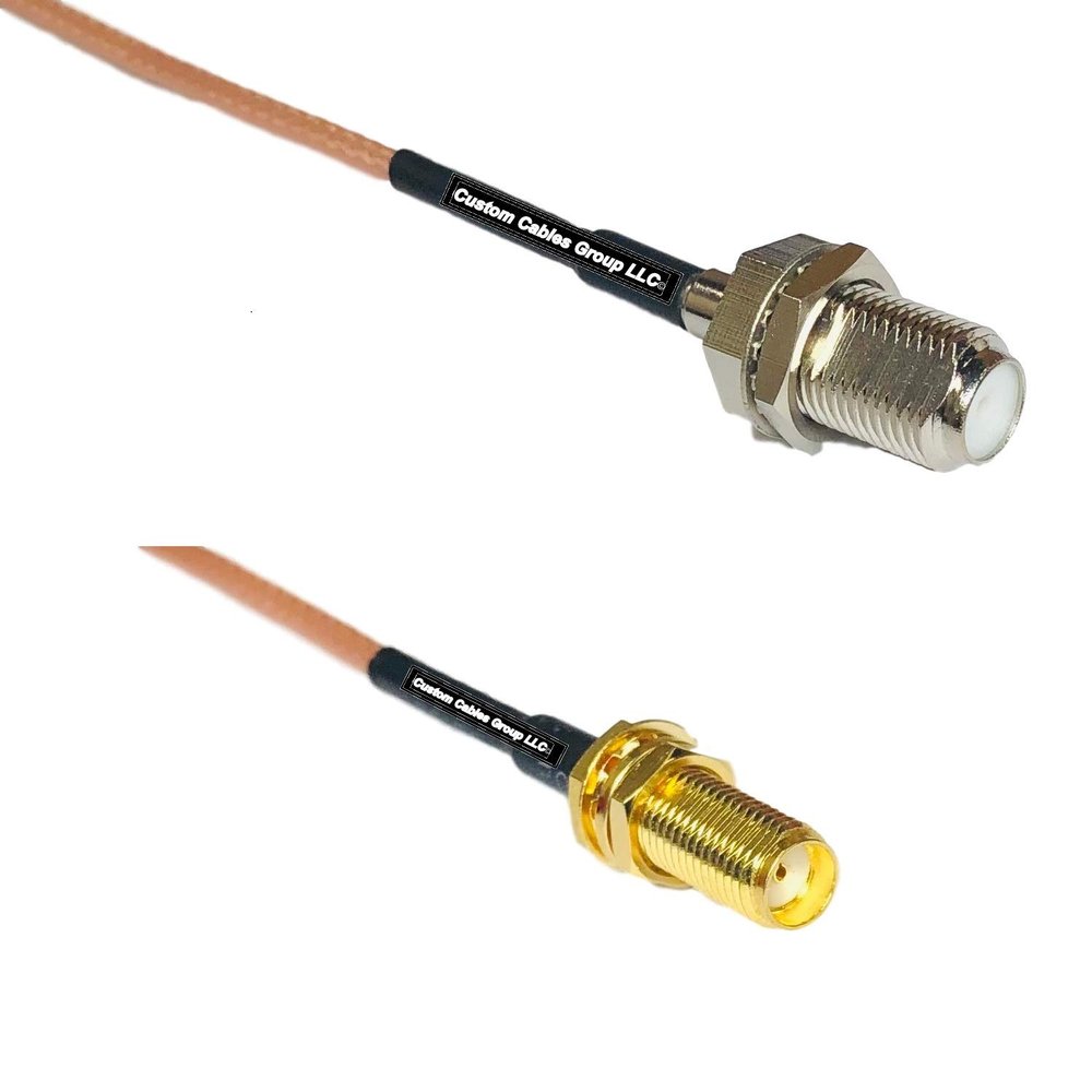 1 feet RG316 F Female to SMA Female Long RF Pigtail Coaxial Cable