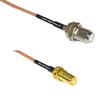 1 feet RG316 F Female to SMA Female Long RF Pigtail Coaxial Cable view 1