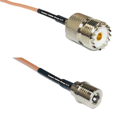 1 feet RG316 SO239 UHF Female to QMA Male RF Pigtail Coaxial Cable