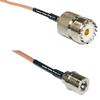 1 feet RG316 SO239 UHF Female to QMA Male RF Pigtail Coaxial Cable view 1