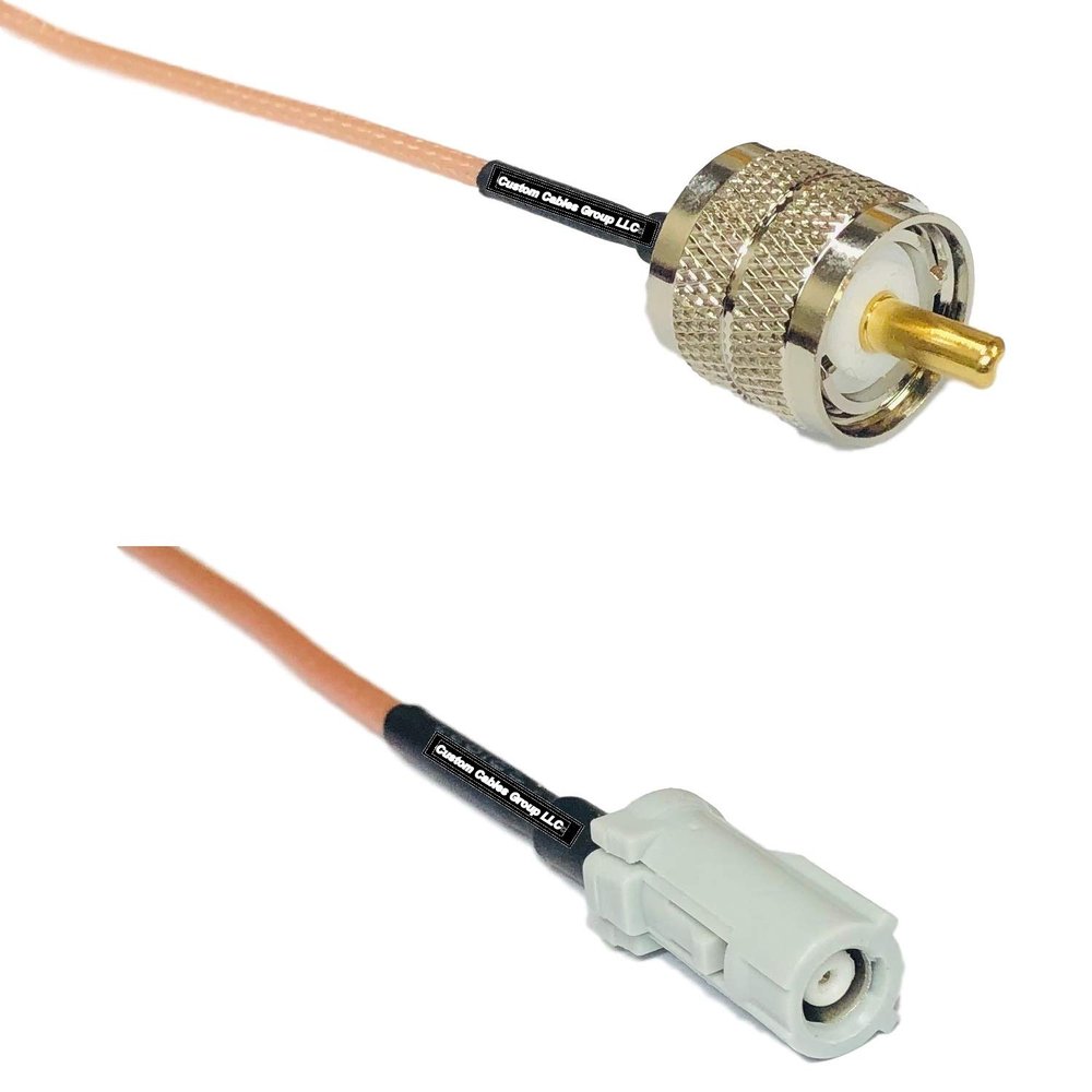 0.5 feet RG316 PL259 UHF Male to AVIC Jack RF Pigtail Coaxial Cable