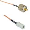 0.5 feet RG316 PL259 UHF Male to AVIC Jack RF Pigtail Coaxial Cable view 1