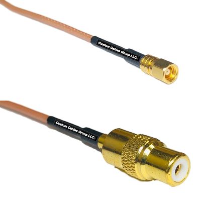 0.5 feet RG316 SMC Female to RCA Female RF Pigtail Coaxial Cable