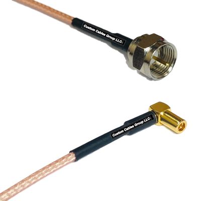 1 feet RG316 F Male to SSMB Angle Female RF Pigtail Coaxial Cable