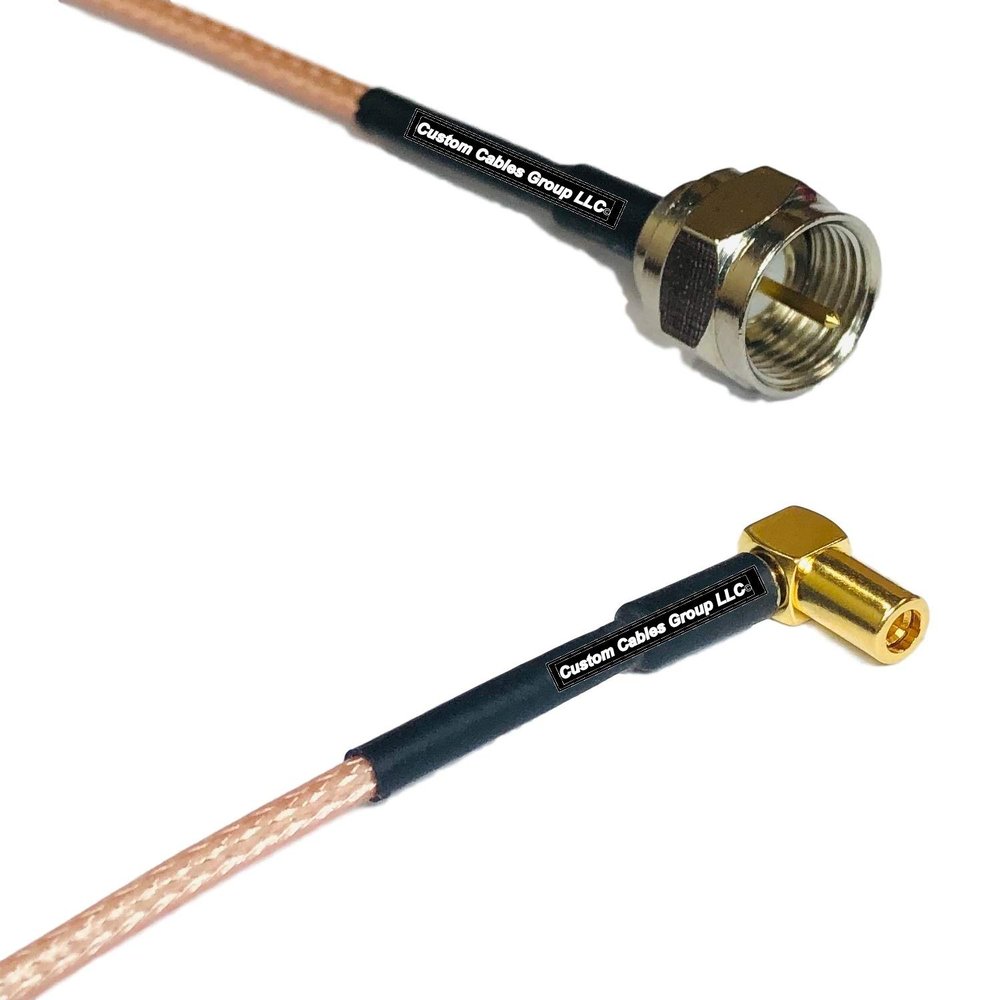 1 feet RG316 F Male to SSMB Angle Female RF Pigtail Coaxial Cable