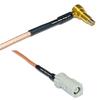 0.5 feet RG316 MS-156 Male Angle to AVIC Jack RF Pigtail Coaxial Cable view 1