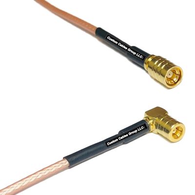 1 feet RG316 SMB Female to SMB Female Angle RF Pigtail Coaxial Cable