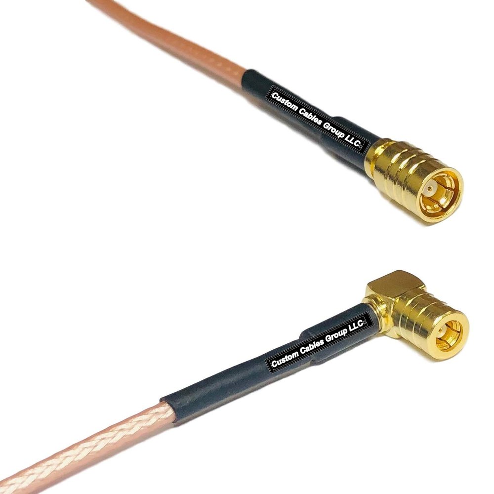 1 feet RG316 SMB Female to SMB Female Angle RF Pigtail Coaxial Cable