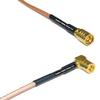 1 feet RG316 SMB Female to SMB Female Angle RF Pigtail Coaxial Cable view 1