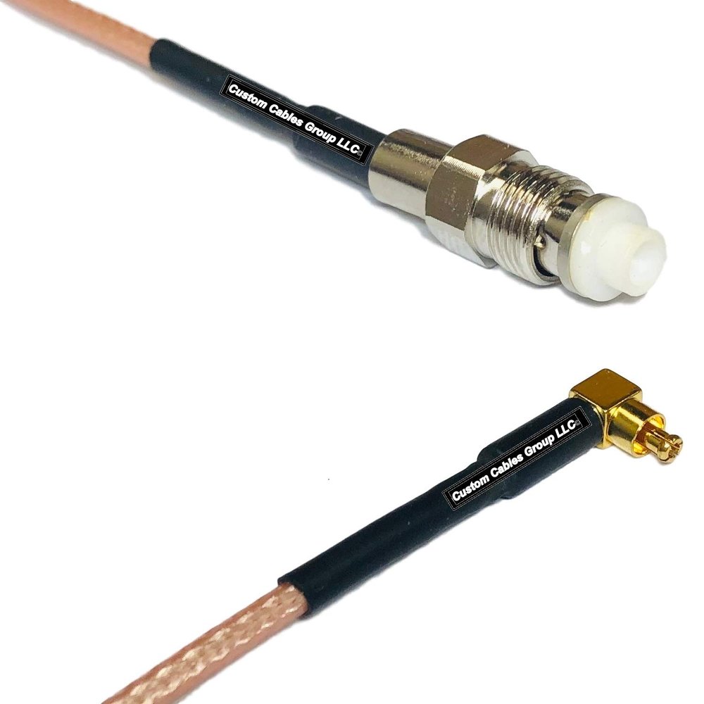 1 feet RG316 FME Female to MC Card Male Angle RF Pigtail Coaxial Cable