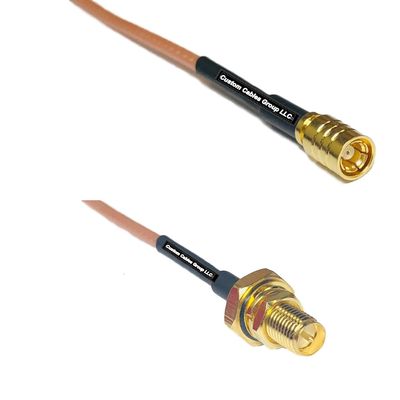 1 feet RG316 SMB Female to RP-SMA Female O-Ring RF Pigtail Coaxial Cable