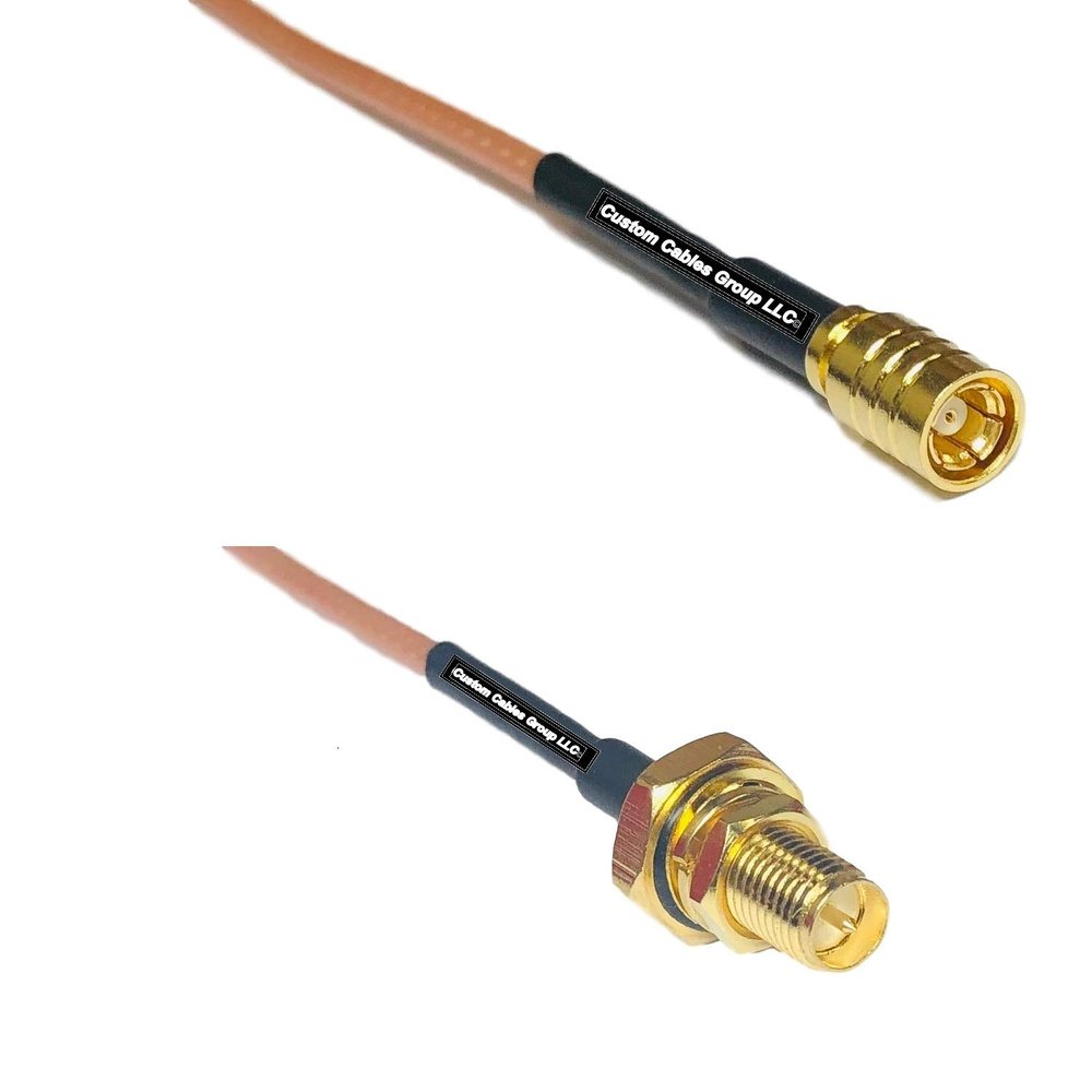 1 feet RG316 SMB Female to RP-SMA Female O-Ring RF Pigtail Coaxial Cable