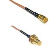1 feet RG316 SMB Female to RP-SMA Female O-Ring RF Pigtail Coaxial Cable view 1