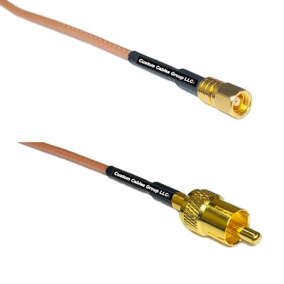 1 feet RG316 SMC Female to RCA Male RF Pigtail Coaxial Cable