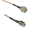 0.5 feet RG316 Mini UHF Male to QMA Male RF Pigtail Coaxial Cable view 1