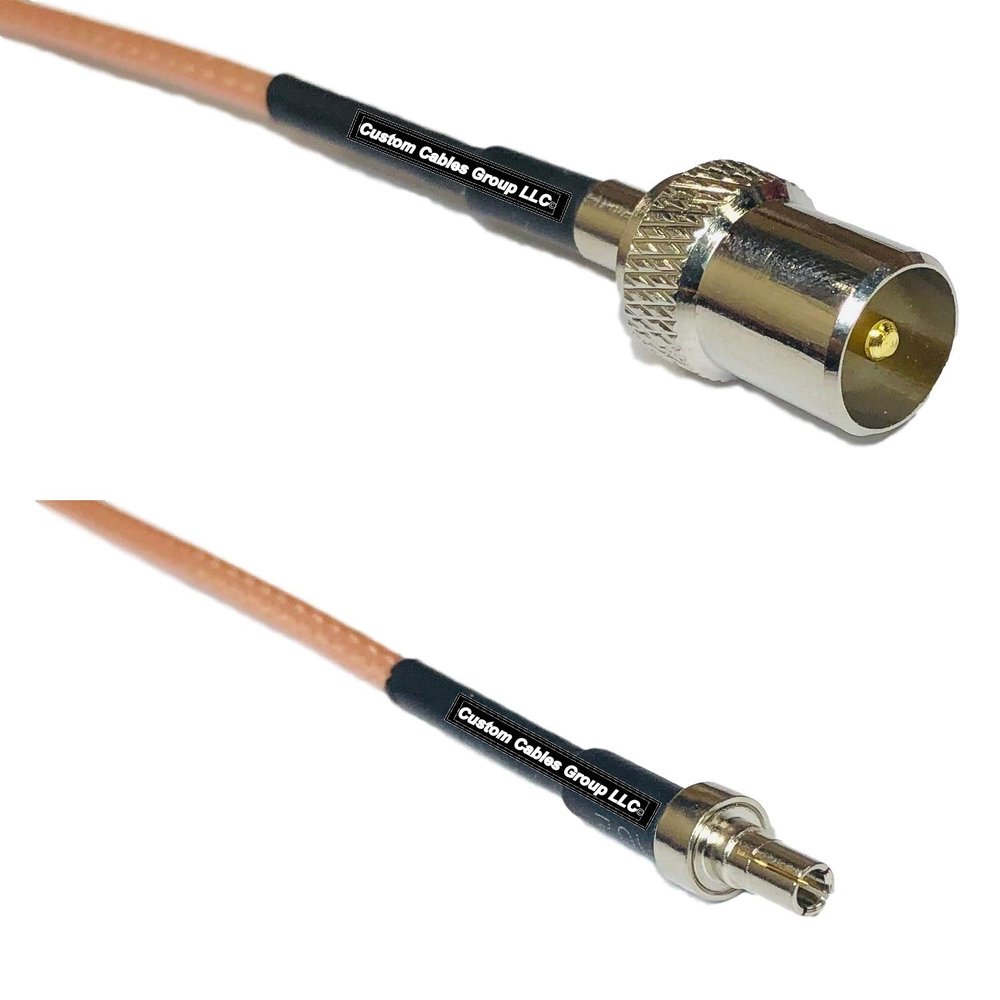 0.5 feet RG316 DVB TV Pal Male to CRC9 Male RF Pigtail Coaxial Cable