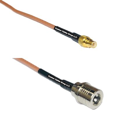0.5 feet RG316 SMC Male to QMA Male RF Pigtail Coaxial Cable