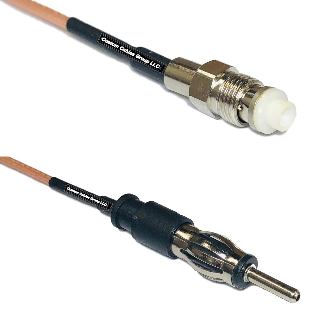 0.5 feet RG316 FME Female to AM/FM Male RF Pigtail Coaxial Cable