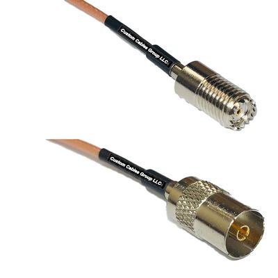 1 feet RG316 Mini UHF Female to DVB TV Pal Female RF Pigtail Coaxial Cable