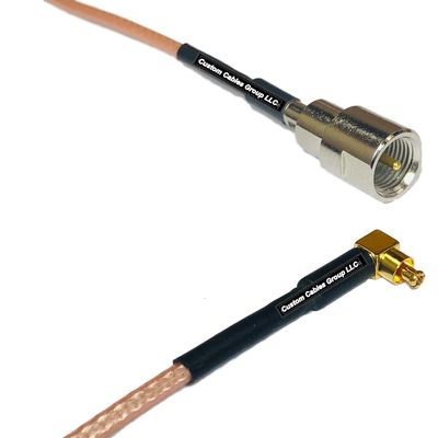 0.5 feet RG316 FME Male to MC Card Male Angle RF Pigtail Coaxial Cable