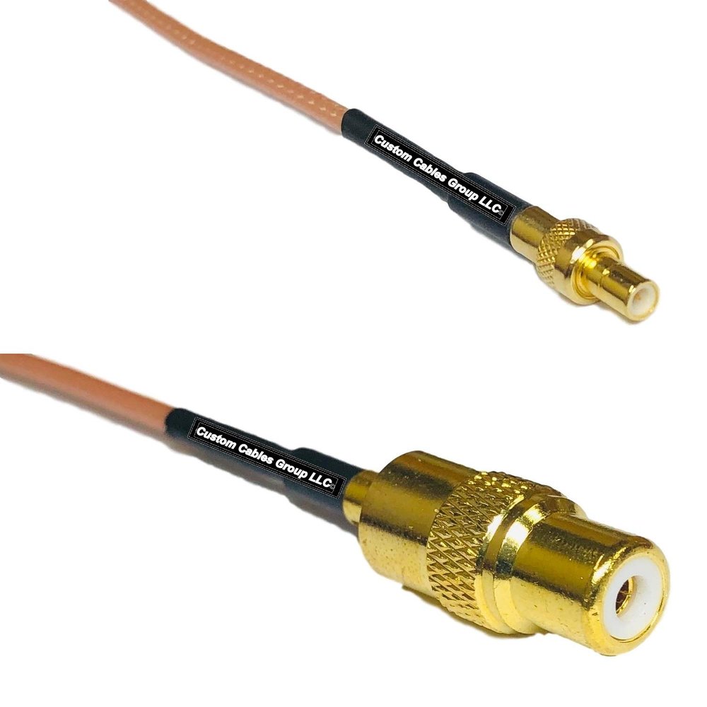 0.5 feet RG316 SMB Male to RCA Female RF Pigtail Coaxial Cable