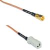 0.5 feet RG316 SMC Female to AVIC Jack RF Pigtail Coaxial Cable view 1